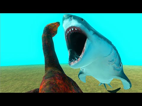 AQUATICS vs HERBIVORE DINOSAURS - Animal Revolt Battle Simulator