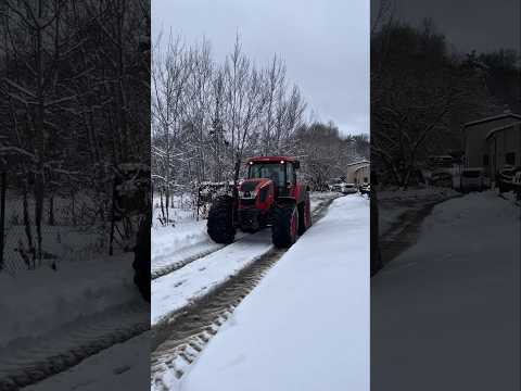 Winter Work Mode 🚜❄️ Zetor Crystal 160 vs. Deep Snow! #tractor #zetor #snow #plowing #winter