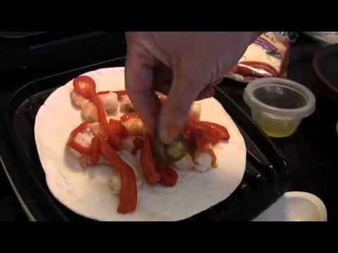 How to make shrimp and roasted red pepper quesadillas