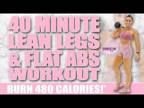 40 Minute Lean Legs and Flat Abs Workout 🔥Burn 480 Calories!* 🔥Sydney Cummings