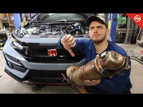 WATCH THIS VIDEO BEFORE YOU INSTALL DOWNPIPE/FRONT PIPE! **FK8 TYPE-R**