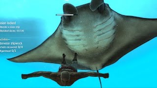 Assassin's Creed Freedom Cry Underwater Exploration & Ship Fight