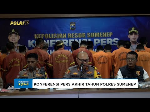 POLRES SUMENEP POLDA JAWA TIMUR GELAR KONFERENSI PERS AKHIR TAHUN 2025