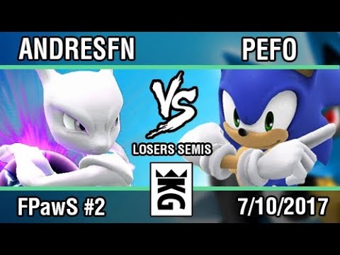 [Force Paw Saturdays #2] AndresFn (Mewtwo, Ryu) vs Pefo (Sonic) SSB4 Losers Semis