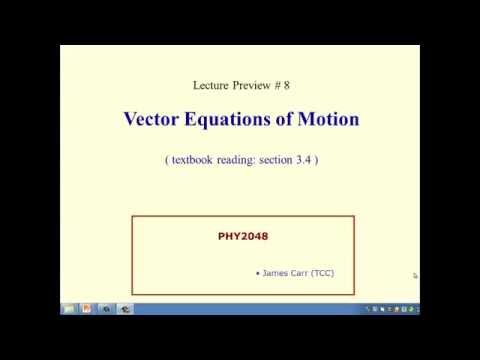 1.1-3: Vector kinematics equations
