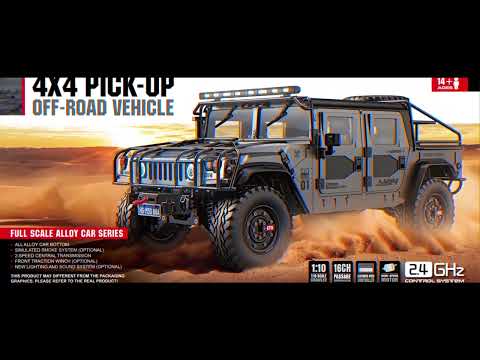 * NEW * HG P415A 4WD U S 4X4 Hummer H1 1/10 scale