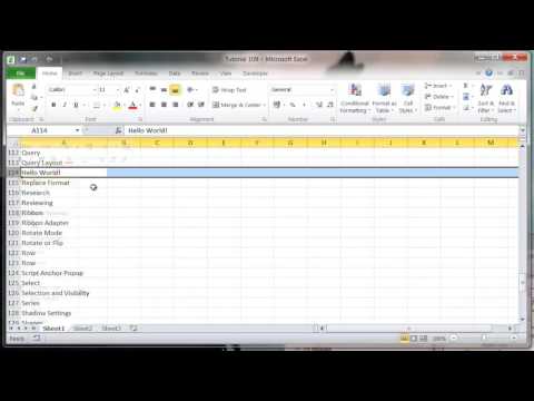 Excel 2010 VBA Tutorial 109   Customising all Excel Menus