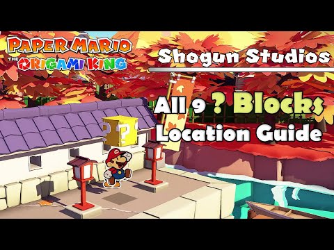 All ? Blocks Locations in Shogun Studios - Paper Mario: Origami King