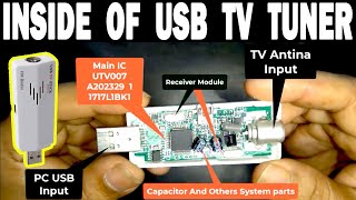 USB TV  Tuner  Software Inside Parts Unboxing & Full Show Up