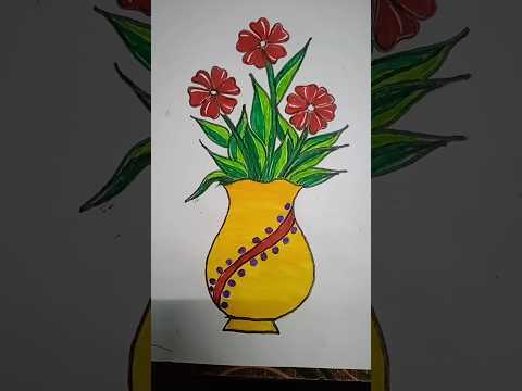 💐flower drawing activity in art DevakiPatel # short video 💐