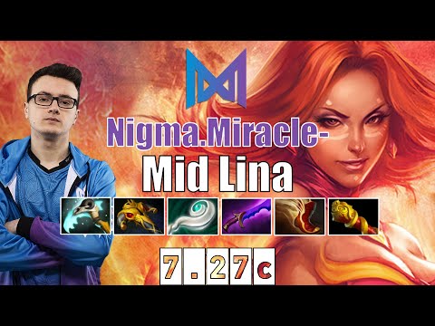 Lina | Nigma.Miracle- | Mid Lina | 7.27c Gameplay Highlights