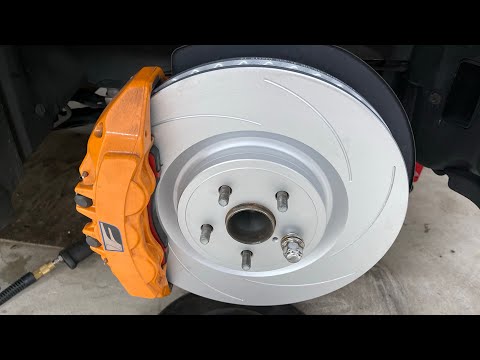 Lexus GS-F, RC-F Front brake replacement! (Brembo 6 piston calipers)