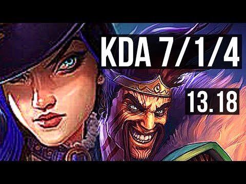 CAIT & Lux vs DRAVEN & Bard (ADC) | 7/1/4, 400+ games | KR Master | 13.18