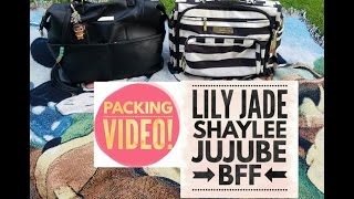 Lily Jade Shaylee vs Jujube bff packing comparison