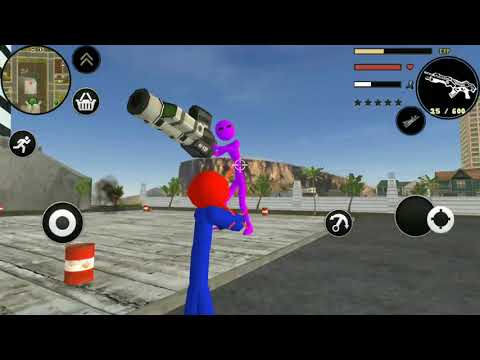 The Flying Superhero Spider Stickman Rope Hero Fighting