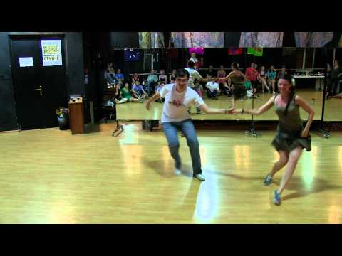 Yana Okhotenko & Sergey Shirokov - Lindy Hop JnJ Finals at Crazy Tea Party in Buff
