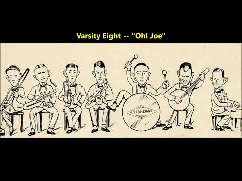 Varsity Eight "Oh! Joe" (1923) Adrian Rollini, Irving Brodsky 1920s flapper jazz California Ramblers