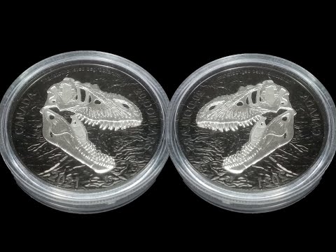 Canadian Mint Reaper of Death 1 oz Dinosaur Silver Coin 1/7500