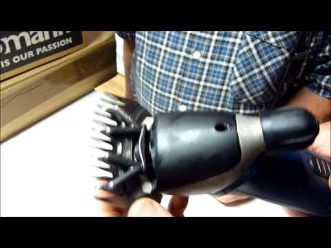 Heiniger Xpert Schermesser einbauen (Beispiel für Alpaka-Schur) f. Alpaka / Lama  scheren