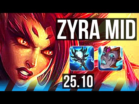 ZYRA vs VIKTOR (MID) | 3/0/10, 1200+ games | KR Master | 25.10