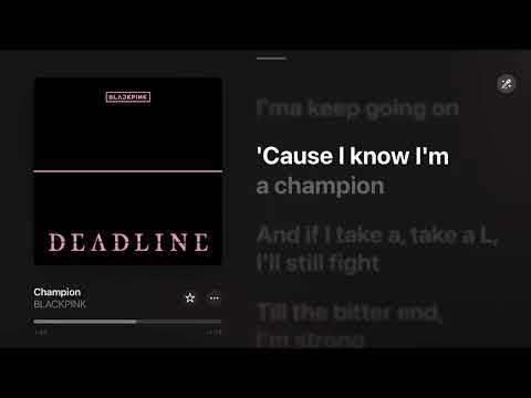 BLACKPINK &lsquo;Champion&rsquo; Lyrics
