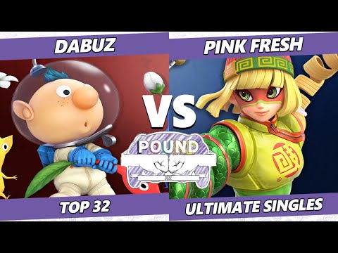 Pound 2022 Top 32 - Dabuz (Olimar) Vs. Pink Fresh (Min Min, Corrin) SSBU Smash Ultimate Tournament