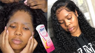 Watch Me Use NAIR To Customize A Frontal  Low Hair