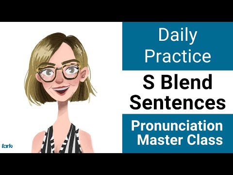S Blends Beginning of Words - SENTENCES - American English Daily Pronunciation Practice Master Class