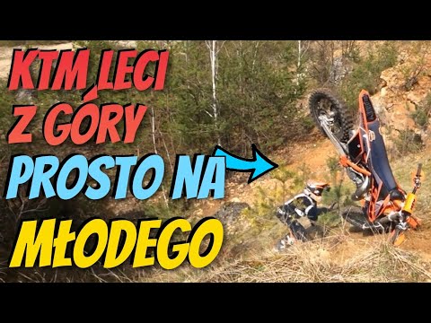 Młody połamał KTMa / KTM Leci prosto na Młodego | O włos, a Młody obudziłby się w szpitalu