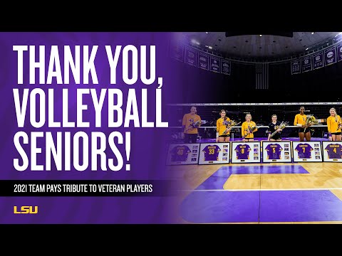 Thank You, Seniors - 2021 Volleyball