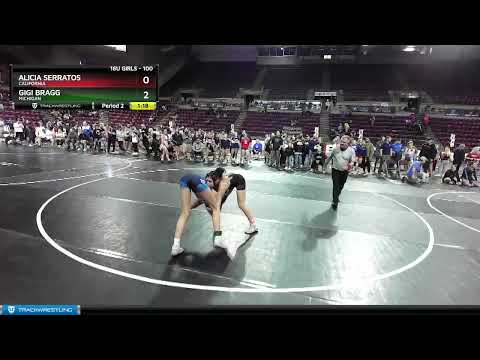 100 Lbs 1st Place Match - Alicia Serratos, California Vs Gigi Bragg, Michigan C38f