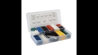 Heat Shrink Assortment 171 Pieces 2:1 Shrink Ratio - video thumbnail 3