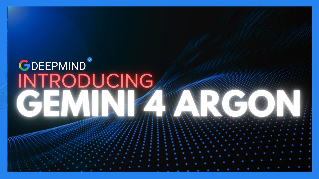 Gemini 4 Argon Is Google’s Most Powerful AI Model + Early Tests!
