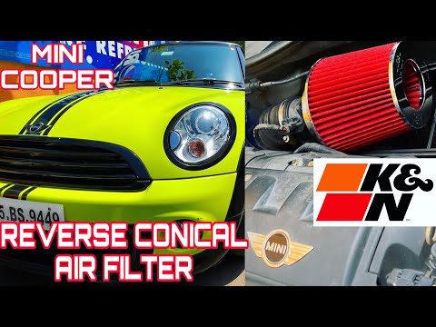 K&N REVERSE CONICAL AIR FILTER INSTALLATION ON MINI COOPER CONVERTIBLE 🇮🇳
