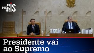 Bolsonaro aparece de surpresa no STF; veja vídeo