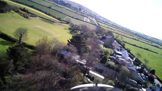 preview picture of video 'HobbyKing Clouds Fly Floater Jet EPO flights - Redruth from the Sky with an 808 #11'