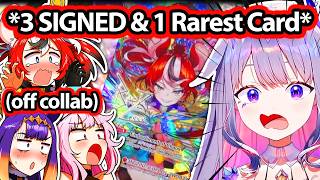 Biboo, Bae, Ina and Calli's Reaction Pulling Four Rarest Card is Priceless 【Hololive】