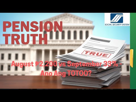 SSS Pension Increase 2025: August ₱2,200 vs September 33% - Ano Ang TOTOO? (Official Clarification)