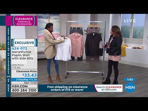 MarlaWynne Popeline-Hemd mit Seitenschlitzen