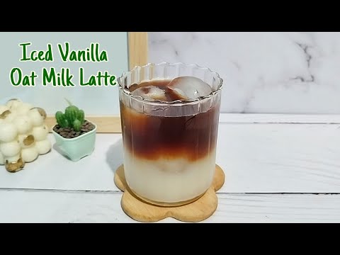 Iced Vanilla Oat Milk Latte Recipe Using Moka Pot/Iced Vanilla Oat Latte