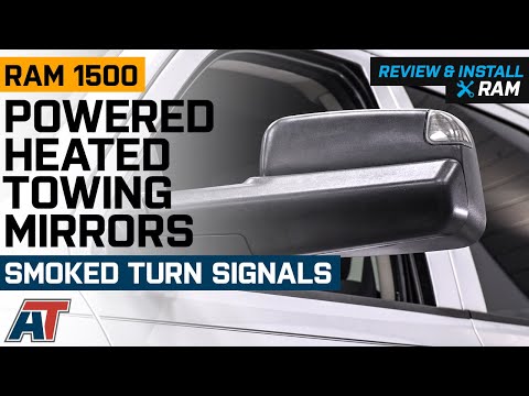2009-2018 RAM 1500 Powered Heated Towing Mirrors; Smoked Turn Signals Review & Install