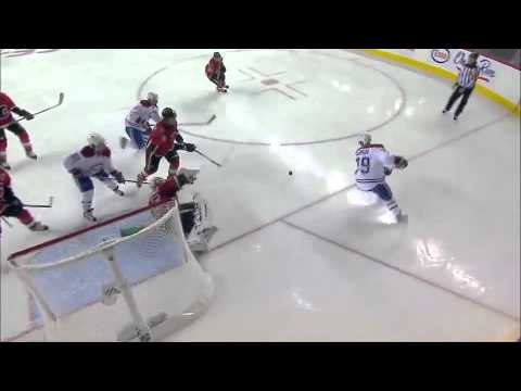 Joey MacDonald Stacks The Pads For A Huge Save - Oct. 9th, 2013