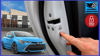 How to Operate the Child Safety Locks on a Toyota Corolla Tutorial (E210 Auris)