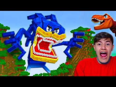 O GIGANTE SHIN SONIC MONSTRUOSO GODZILLA QUER ME PEGAR NO MINECRAFT HARDCORE! SOBREVIVI 100 DIAS!