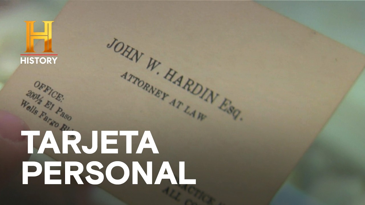 Tarjeta de visita de John Hardin - EL PRECIO DE LA HISTORIA