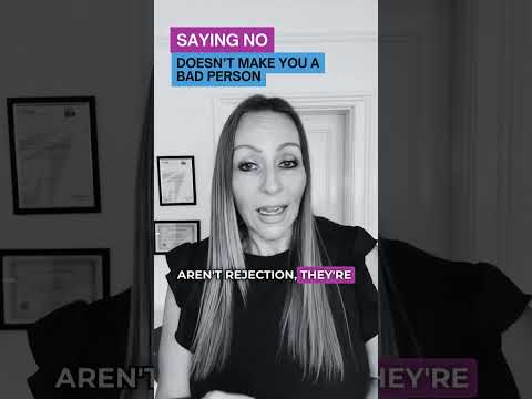 Saying No Doesn't Make You a Bad Person