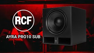 Video thumbnail for RCF AYRA PRO10 SUB (Studio Monitor) by Rosal Diolola