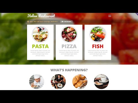 Modelo de site responsivo de restaurante italiano por WT - 53639