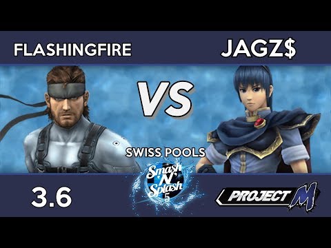 FlashingFire (Snake) vs JAGZ$ (Marth) - Smash 'N' Splash 5 Pools