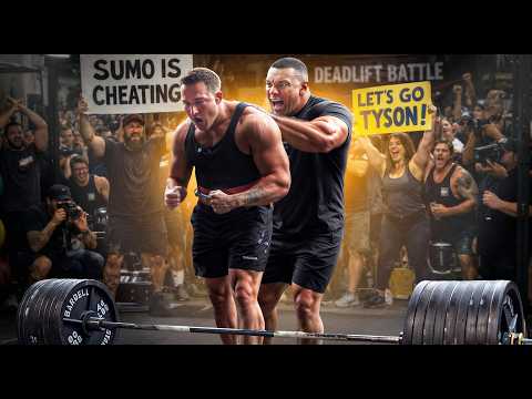 Conventional Deadlift Battle VS Larry Wheels! (Sumo Not Allowed)